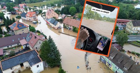 Wjechał busem w środek powodzi. "Został porwany przez nurt"
