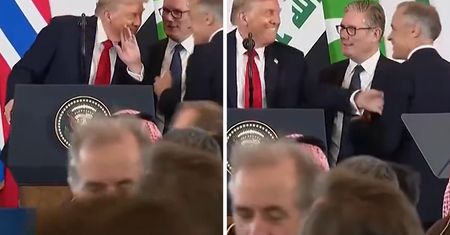 Trump odsunął się od mikrofonu. Tak zwrócił się do premiera Kanady