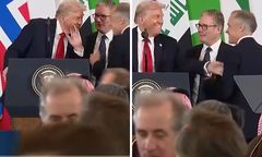 Trump odsunął się od mikrofonu. Tak zwrócił się do premiera Kanady