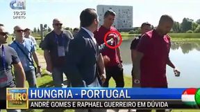 Ronaldo się zdenerwował. Wyrzucił mikrofon dziennikarza do jeziora
