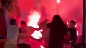 Fatalne obrazki przed finałem LM. Doszło do starcia kiboli