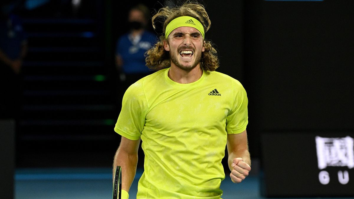 PAP/EPA / DEAN LEWINS  / Na zdjęciu: Stefanos Tsitsipas