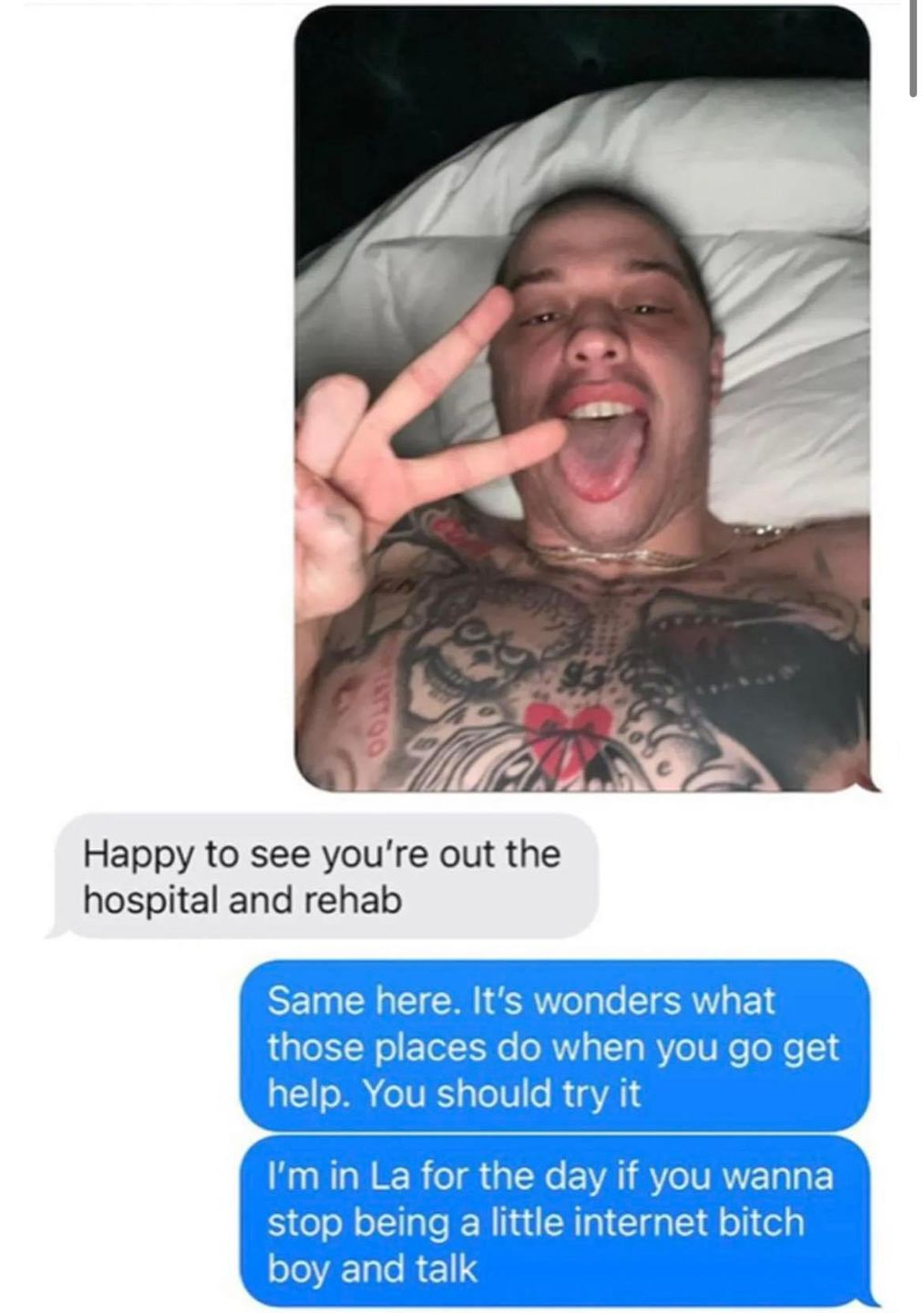 Pete Davidson skonfrontował się z Kanye Westem
