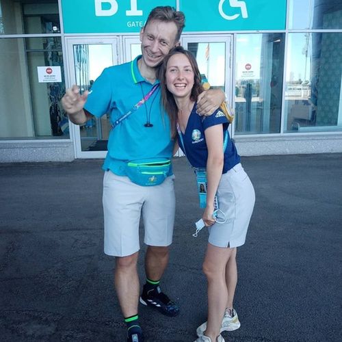 Wiktor Kowalski-Żgielski był wolontariuszem na Euro 2020. Fot. archiwum prywatne