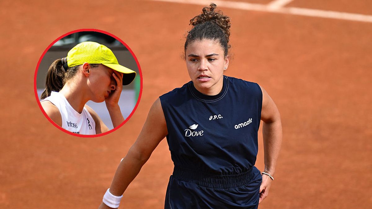 Getty Images / Domenico Cippitelli/NurPhoto/Robert Prange / Na głównym: Jasmine Paolini, w kółku: Iga Świątek