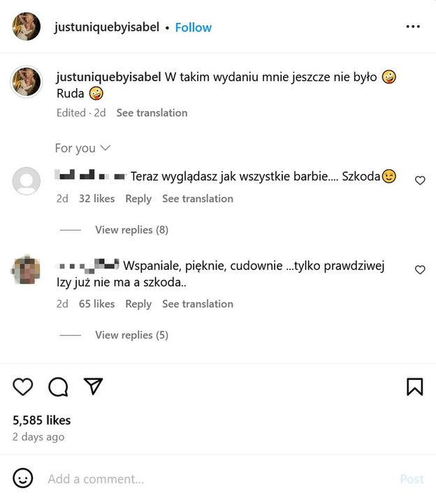 Izabela Macudzińska nie przypomina już siebie?! Internauci OSTRO: "Wyglądasz jak te wszystkie Barbie..." (FOTO)