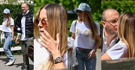 Ewa Chodakowska przechadza się po stolicy z mężem, psem i Rolexem za 450 tysięcy (ZDJĘCIA)