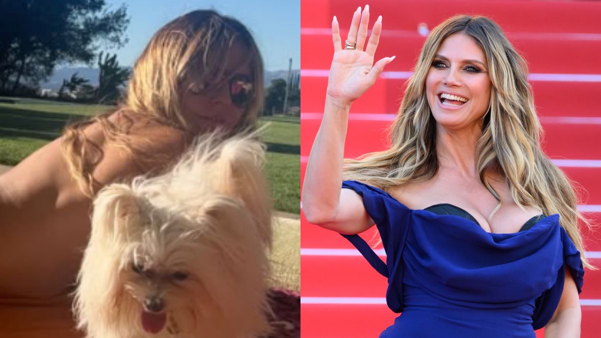 Heidi Klum opala się topless