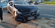 Lublin: Zderzenie Mercedesa z Hyundaiem na rondzie przy zamku