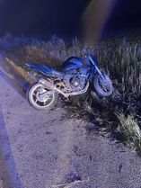 Zderzenie motocyklisty z sarną