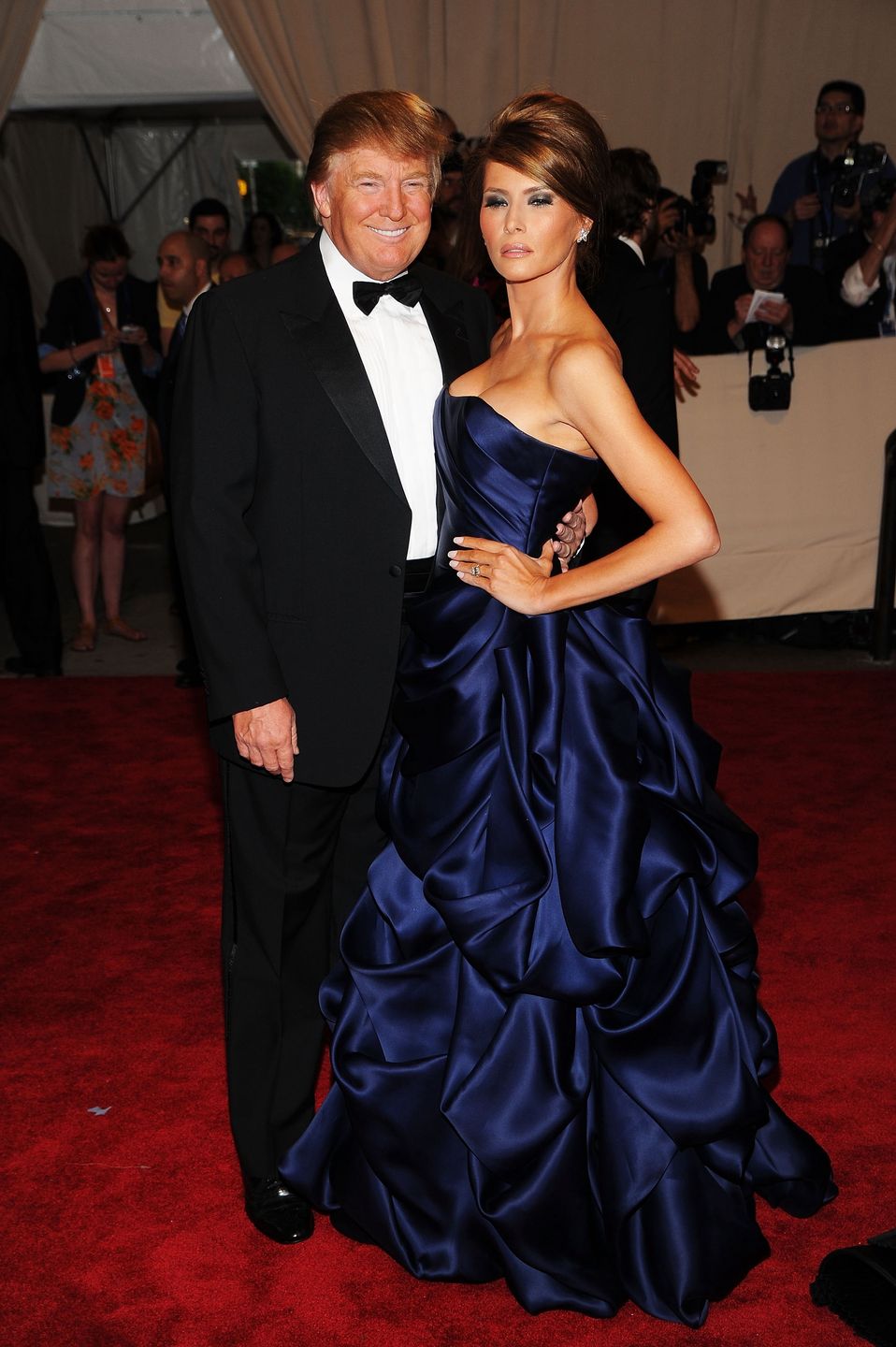 Donald Trump i Melania Trump na Gali MET w 2010 roku