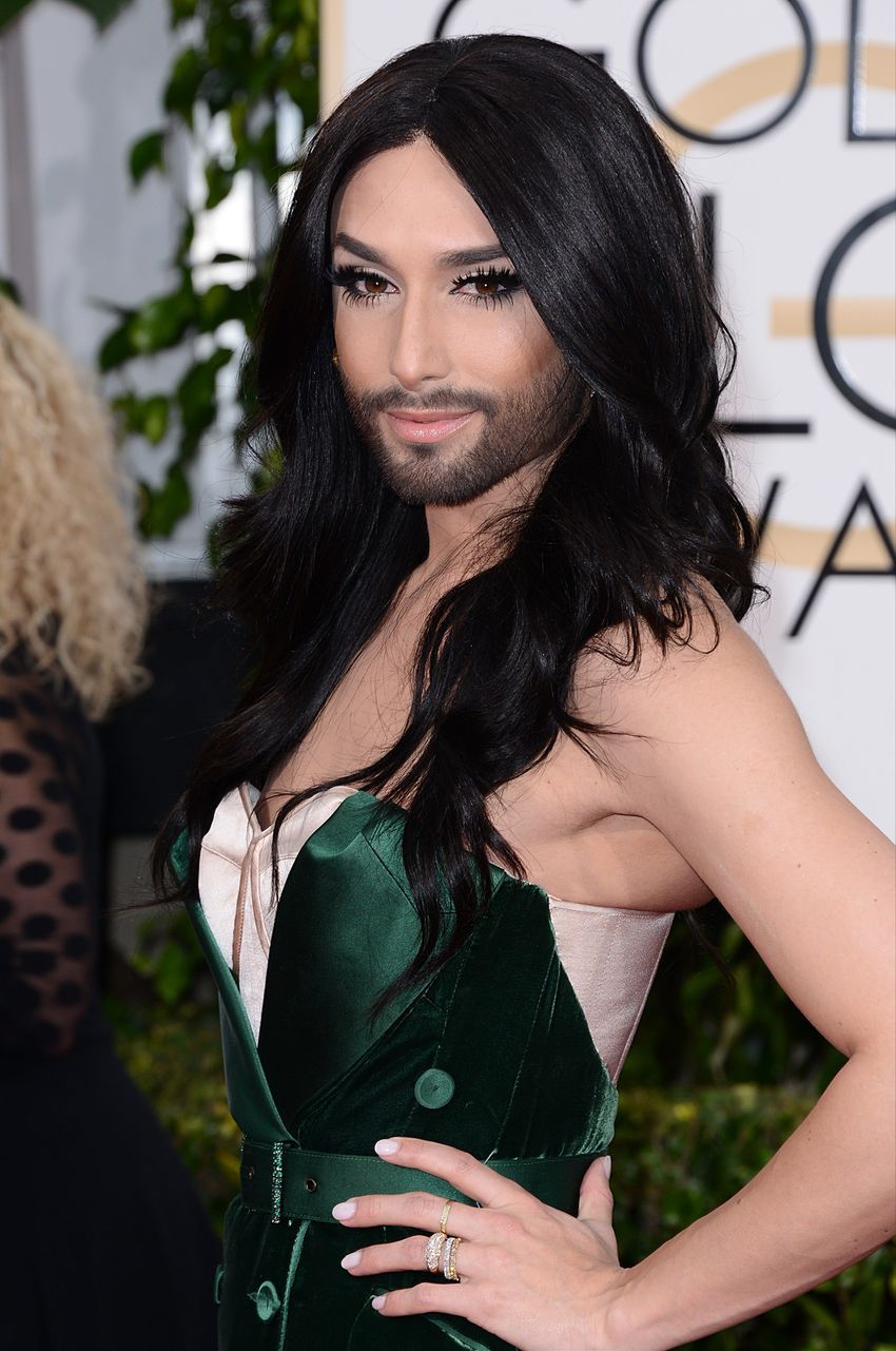 Conchita Wurst na Złotych Globach: szykownie i z przesłaniem