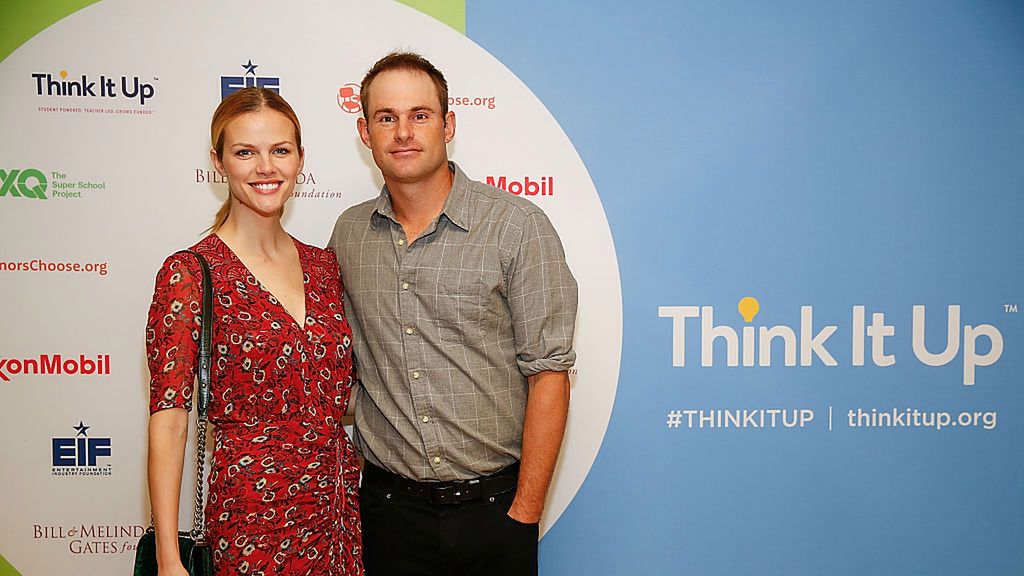 Brooklyn Decker (z lewej) i Andy Roddick (z prawej)