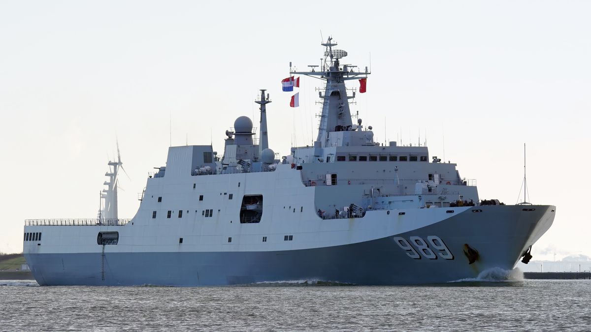 Jedna z łodzi chińskiej floty