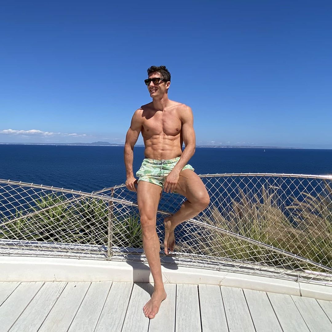 Robert Lewandowski na rodzinnych wakacjach