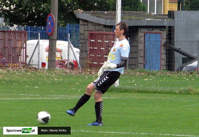 Krzysztof Pilarz w meczu Młodej Ekstraklasy z Cracovią w Krakowie