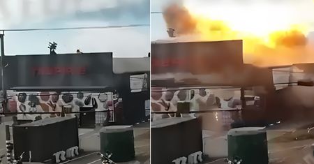 Supermarket w Ukrainie celem ataku. Przerażające nagranie