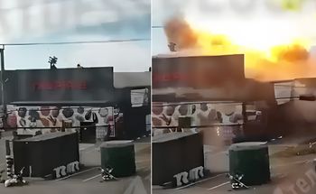 Supermarket w Ukrainie celem ataku. Przerażające nagranie