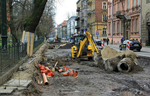 Kolejne utrudnienia w centrum Krakowa. Torowisko na Westerplatte zamknięte