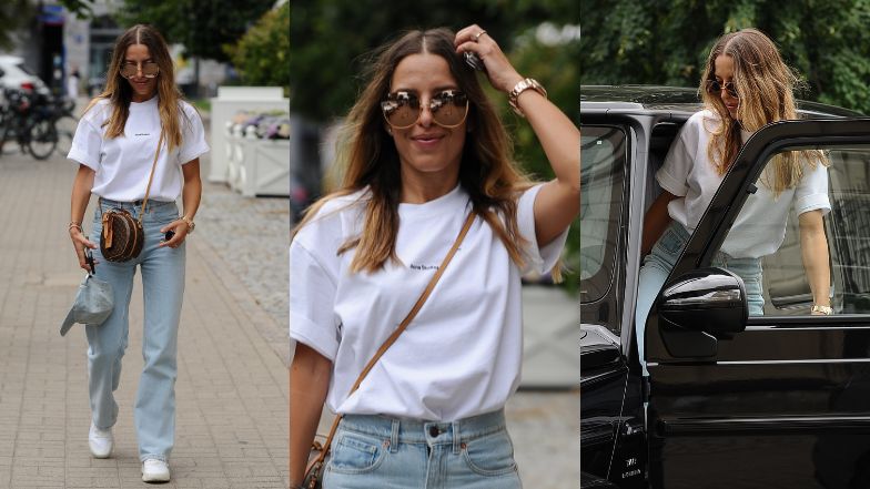 Ewa Chodakowska maszeruje do auta za milion