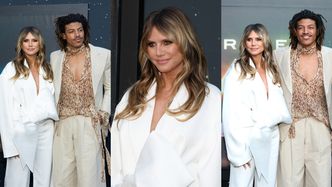 Heidi Klum zabrała przystojnego syna na premierę. Henry Samuel odsłonił tors w drapieżnej panterce (ZDJĘCIA)