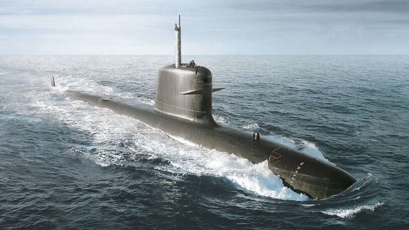 Wizja artystyczna okrętu podwodnego typu Scorpene