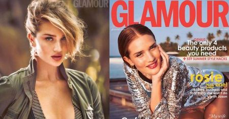 Rosie Huntington-Whiteley pozuje dla "Glamour"
