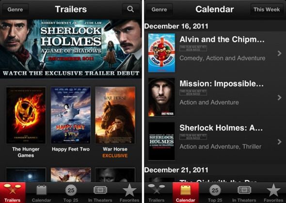 Apple udostępnił aplikacje iTunes Movie Trailers oraz Cards