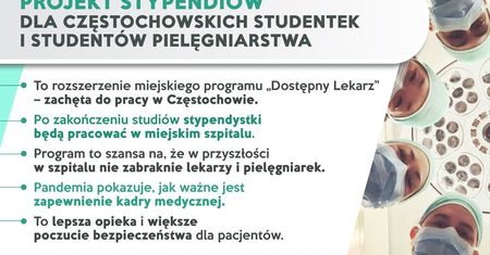 Częstochowa. Stypendiami chcą zachęcić do pracy w miejskim szpitalu