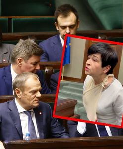 Ranna posłanka PiS podeszła do Tuska. "Stanie pan w mojej obronie?"