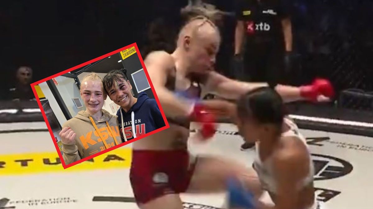 Twitter / KSW_MMA / Na zdjęciu: walka Czyżewska vs Sattelmayer na KSW 108
