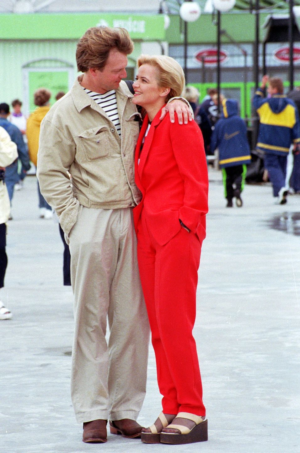 Monika Richardson z mężem Willem Richardsonem w Międzyzdrojach w 1998 roku 