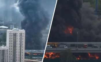 Ataki na Moskwę nie ustają. Ogromny słup dymu nad miastem