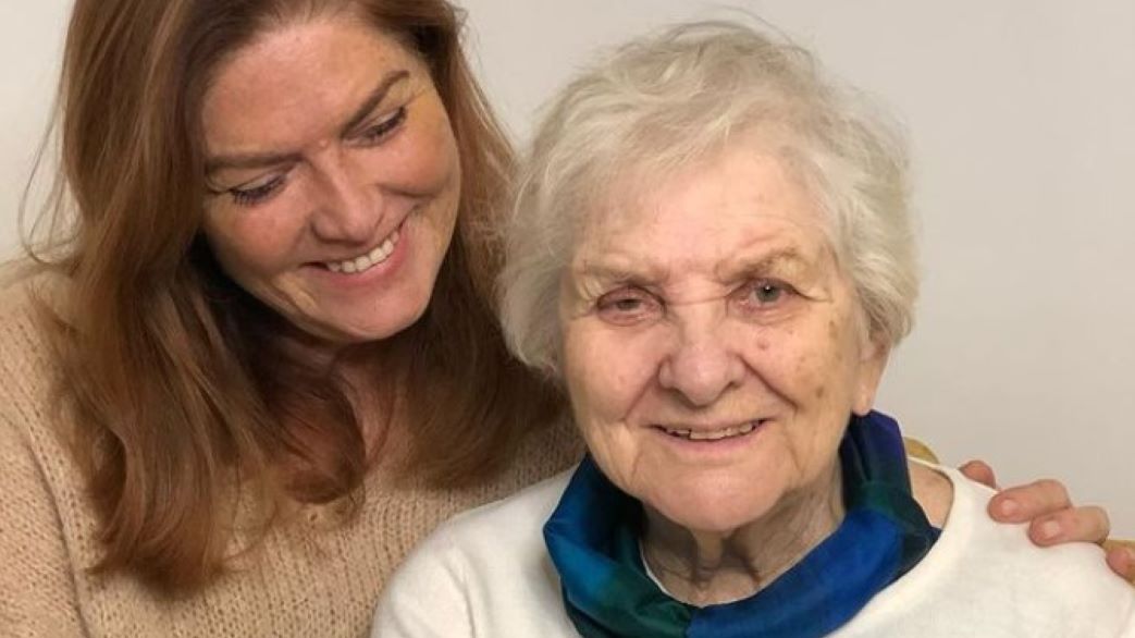 Katarzyna Dowbor z mamą, panią Krystyną 