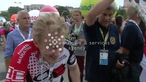 Kolarze opuścili Toruń. Daniel Olbrychski na starcie 2. etapu Tour de Pologne