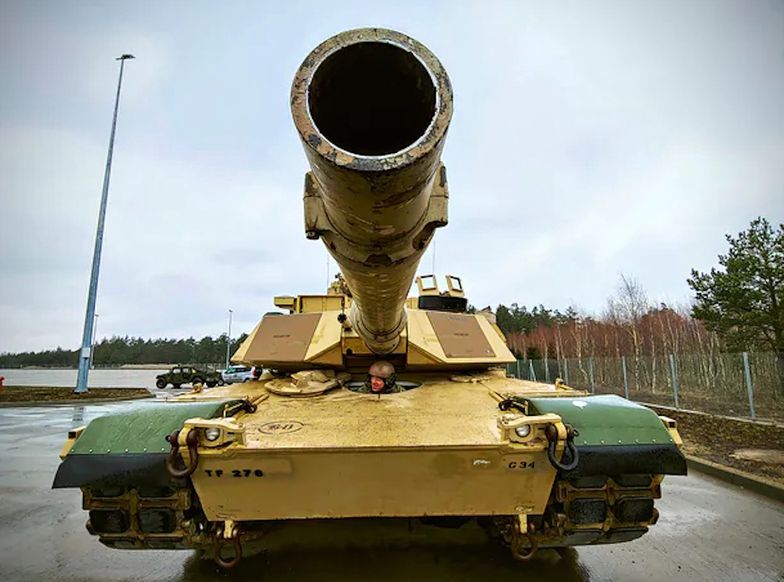 M1 Abrams należący do 278 Regimentu Kawalerii Pancernej US Army, stacjonującej rotacyjnie w rejonie Orzysza.