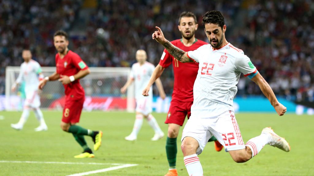 Getty Images / Maddie Meyer / Isco podczas meczu z Portugalią na Mundialu 2018