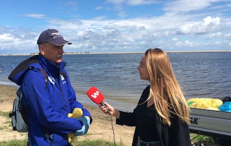 Rezerwat Mewia Łacha. "Śmieci są potężnym zagrożeniem dla ptaków"