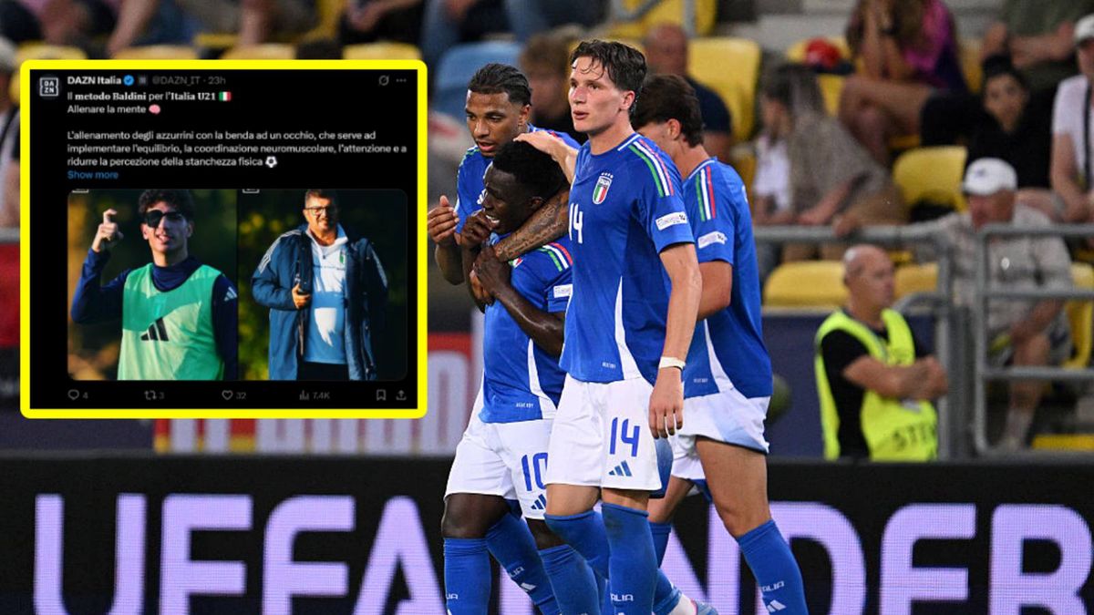 Getty Images / Tullio Puglia / DAZN Italia/X / piłkarze reprezentacji Włoch U21