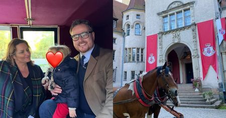 Zwyczajny dzień u Lubomirskich: przejażdżka bryczką z córką i relaks przy pałacowym kominku. Fajnie żyją?