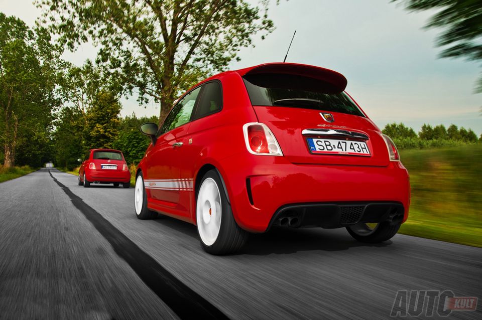Abarth 500 esseesse & Fiat 500 1,2 Sport w trasie [test autokult.pl] 11