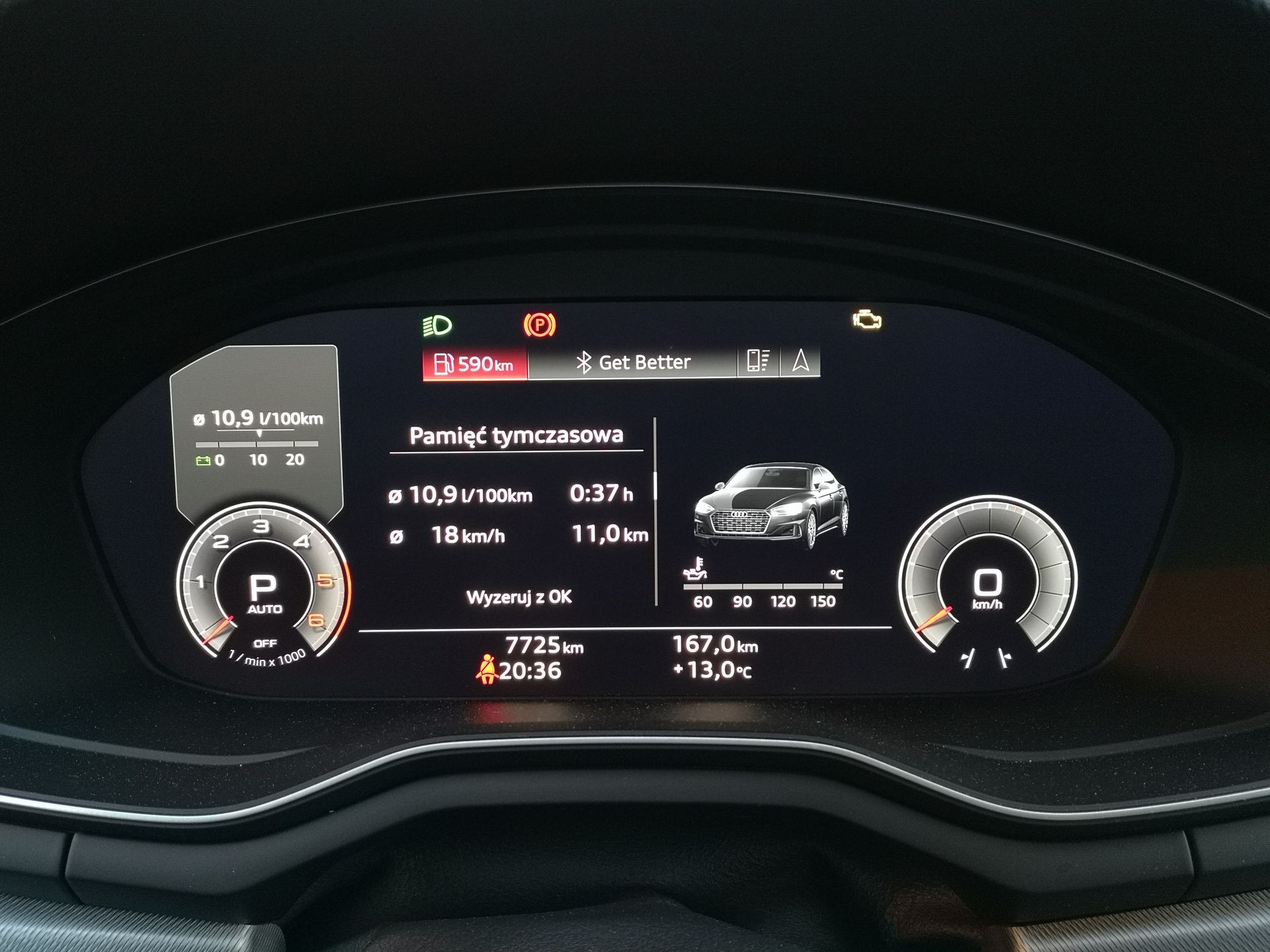 Audi A5 Sportback: Aplikacja MyAudi, wirtualny kokpit i Android Auto 12