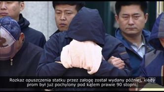 Członkowie załogi zatopionego promu tłumaczą się z wypadku