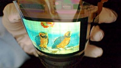 Toshiba chwali się giętkim ekranikiem OLED 1