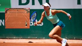 Ostapenko tylko stała i patrzyła. Cudowny lob Linette zakończył mecz
