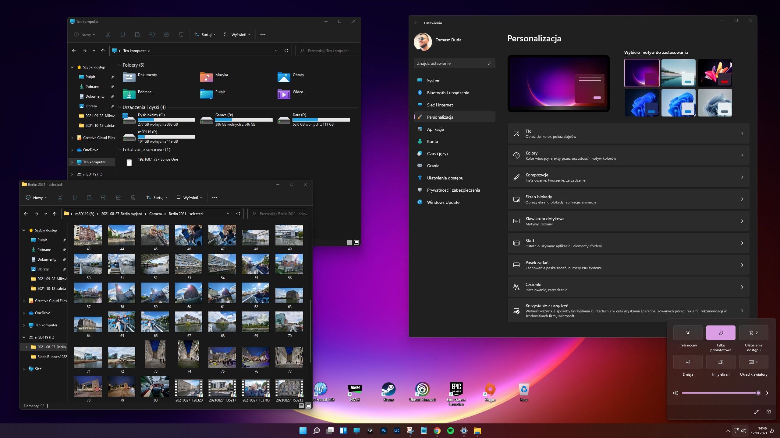 Windows 11 ciemny motyw