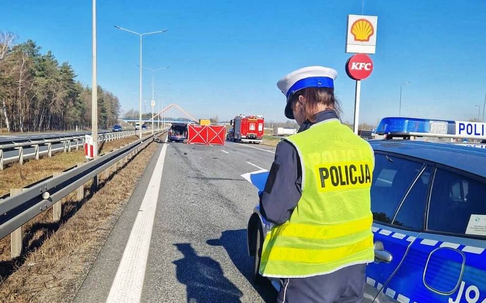 Tragiczny wypadek na autostradzie A4. Nie żyje 28-latek