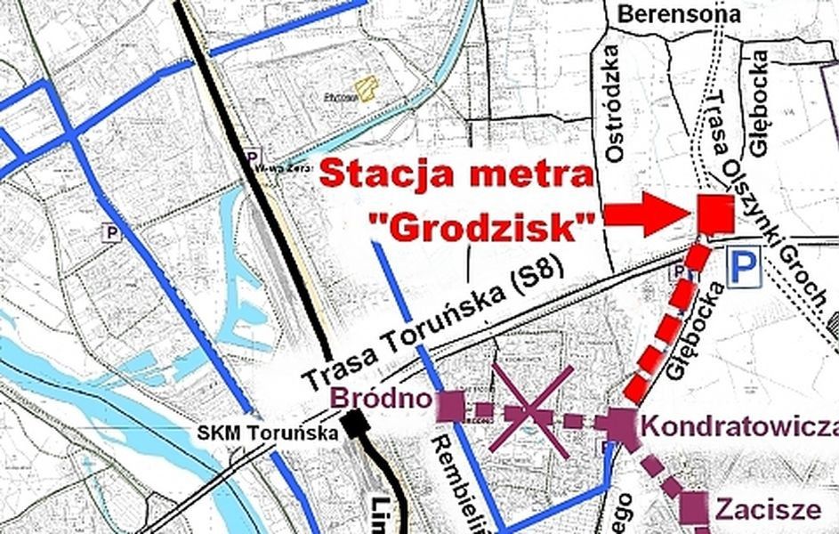 Białołęka walczy o zmianę stacji metra. W internecie pojawiła się petycja