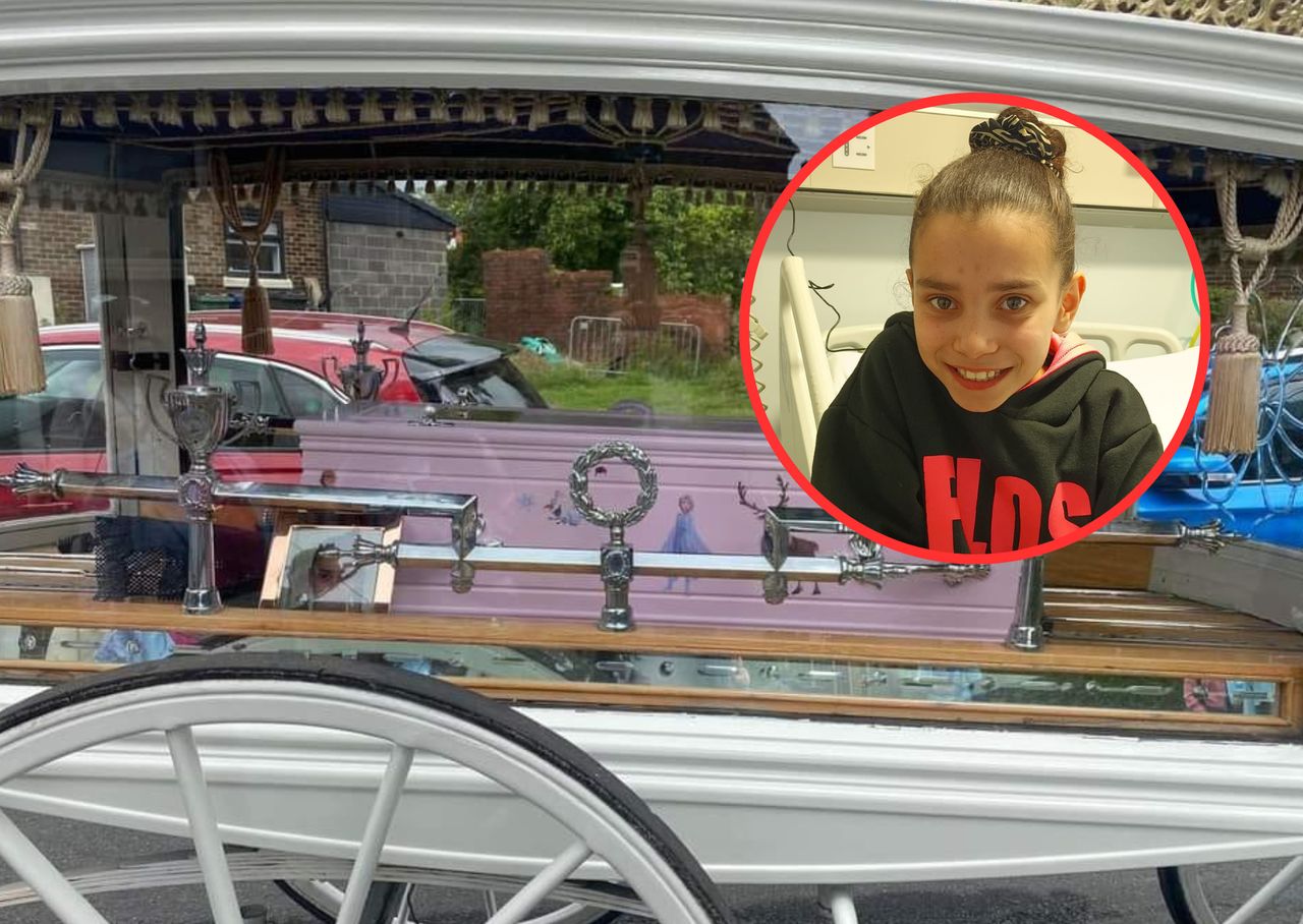 Loved ones arranged a fairy-tale funeral for the 10-year-old.