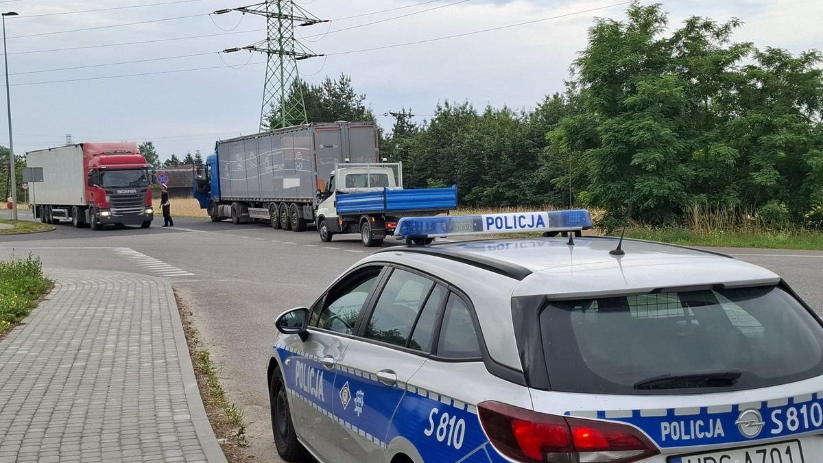 Zdjęcie z miejsca zdarzenia